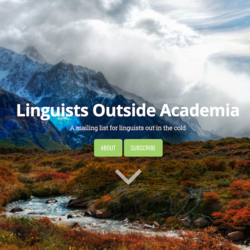 Linguists Outside Academia