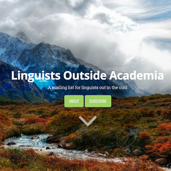 Linguists Outside Academia logo